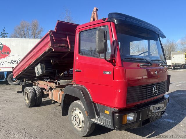 Kipper LKW Mercedes-Benz 809 K, Blatt/Blatt, Meiller, Kipper