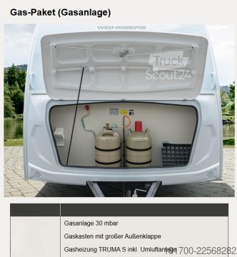Rulotă Weinsberg CaraLife 390 QD 1350kg*Gas-Paket*Duschausbau*