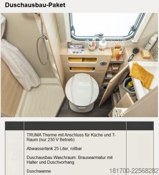 Campingvogn Weinsberg CaraLife 390 QD 1350kg*Gas-Paket*Duschausbau*