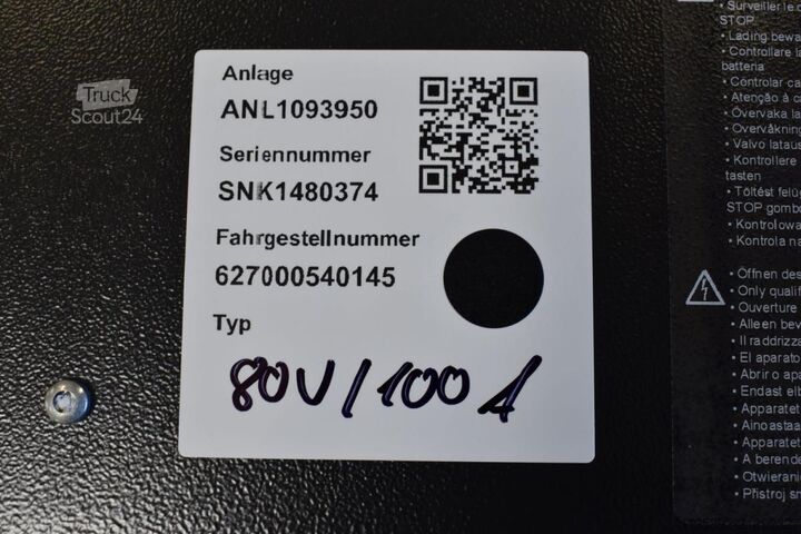 šakinio krautuvo baterija INDUSTRIE AUTOMATION intronic L plus D 80/100