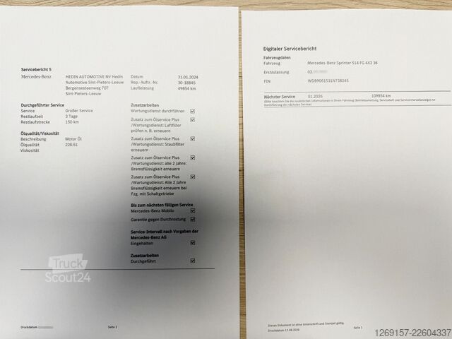 Wywrotka dostawcza MERCEDES-BENZ Sprinter 514 CDI 5t Dreiseiten Kipper Zwilling
