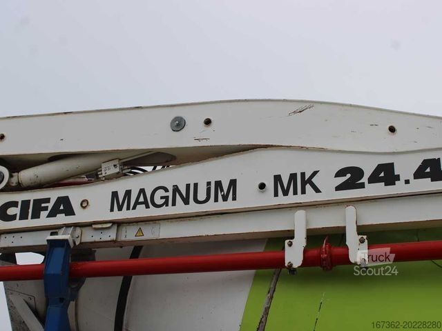 Concrete pump truck RENAULT KERAX 420, EURO 3, 7m3, 8X4, CIFA MAGNUM MK 24.4