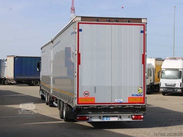Platformas kravas automašīna ar tentu MERCEDES-BENZ Actros 2542, 6X2, EURO 6 + PANAV TV018H