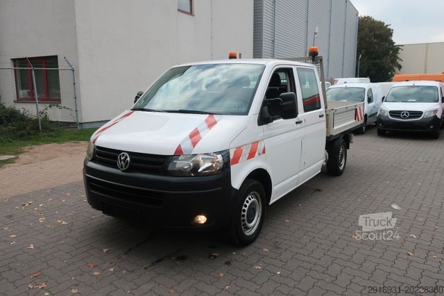 Pritschenwagen VOLKSWAGEN T5 Pritsche DoKa 1. Hand / AHK / Fzg Nr:22