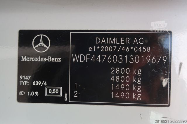Dobozos furgon MERCEDES-BENZ Vito 111CDI lang 1. Hand/ Werkstatt Fzg Nr:43