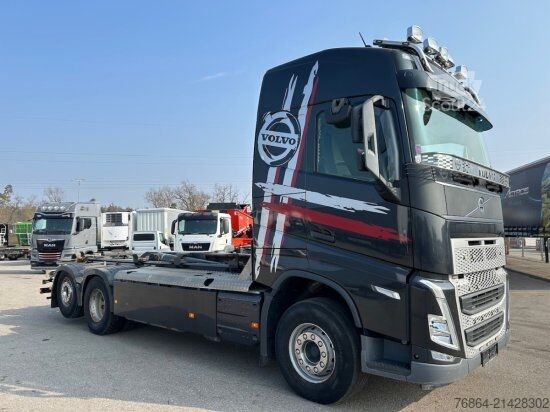 Kipper LKW VOLVO FH 500 6X2 ABROLLKIPPER, MEILLER HOOKLIFT RS21, LENK + LIFTACHSE