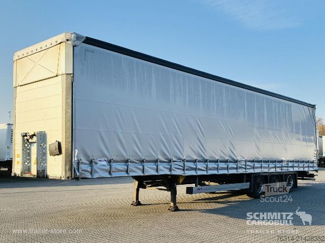 Atvira puspriekabė su tentu Schmitz Cargobull Curtainsider Mega Getränke