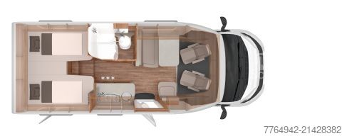 Pusiau integruotas kemperis Knaus Sun TI 650 MEG