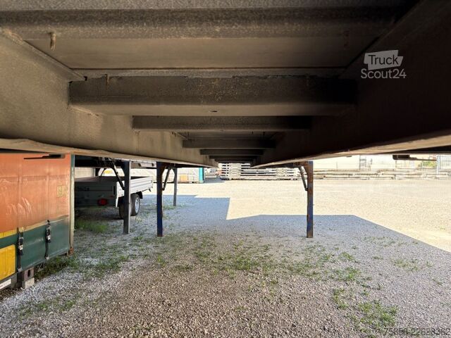 هيكل قابل للتبديل مع سطح مسطح وقماش مشمع Wecon Wechselbrücke Verzinkt Edscha + Gardine