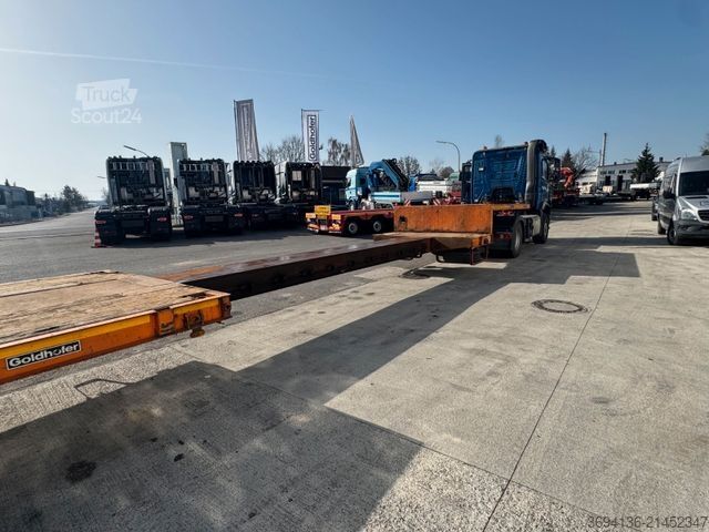 Remorque surbaissée GOLDHOFER STZ-L3-37/80A 3x gelenkt 7,5 m ausziehbar