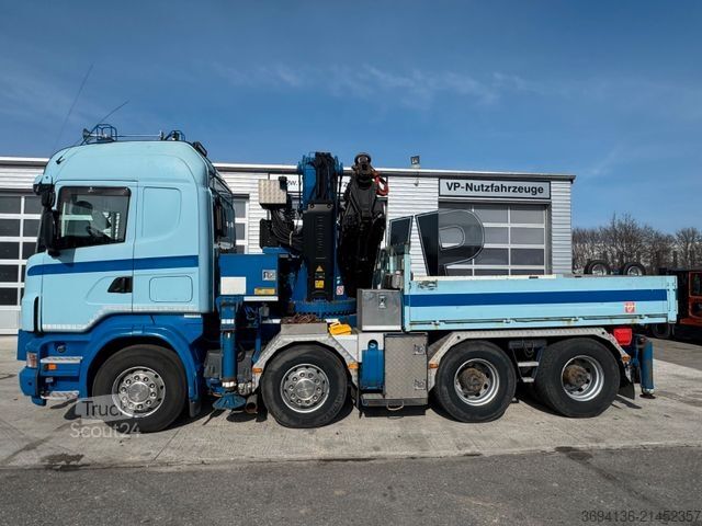 Grue montée sur camion SCANIA R 500 8x4 Fassi 800 Ladekran