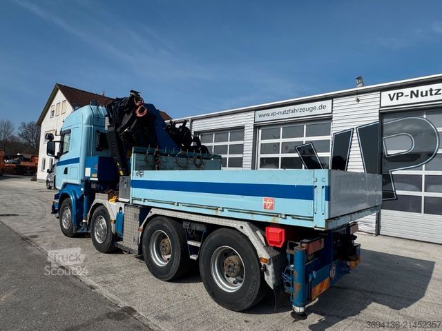 Grue montée sur camion SCANIA R 500 8x4 Fassi 800 Ladekran