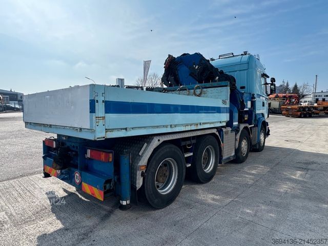 Grue montée sur camion SCANIA R 500 8x4 Fassi 800 Ladekran