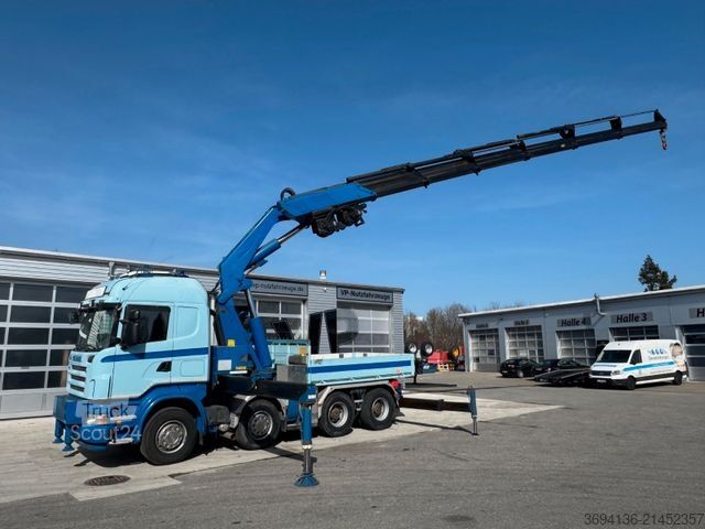 Grue montée sur camion SCANIA R 500 8x4 Fassi 800 Ladekran