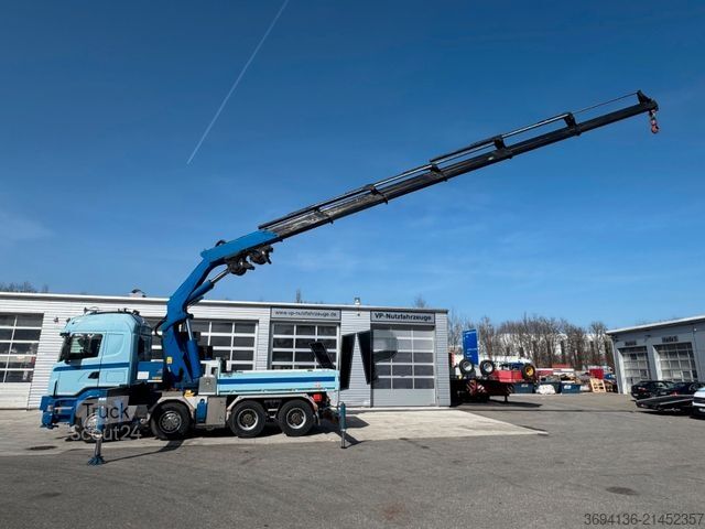 Grue montée sur camion SCANIA R 500 8x4 Fassi 800 Ladekran