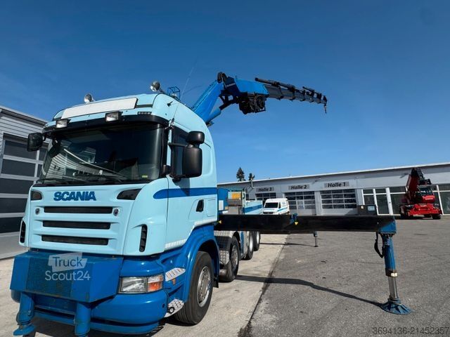 Grue montée sur camion SCANIA R 500 8x4 Fassi 800 Ladekran