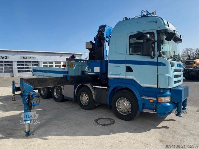 Grue montée sur camion SCANIA R 500 8x4 Fassi 800 Ladekran