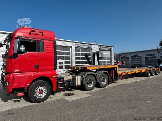 Remorque surbaissée GOLDHOFER STZ-L3-37/80A 3 x gelenkt 7,5 m ausziehbar