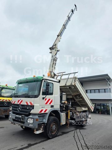 Kipper LKW MERCEDES-BENZ Actros 1841 / 4X4 ALLRAD /16m Atlas 190/ Meiller