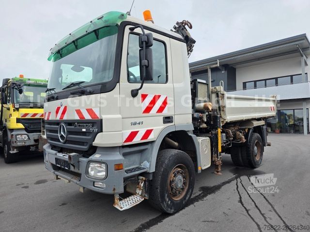 Kipper LKW MERCEDES-BENZ Actros 1841 / 4X4 ALLRAD /16m Atlas 190/ Meiller