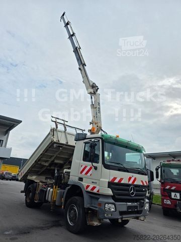 Dreiseitenkipper LKW MERCEDES-BENZ Actros 1841 / 4X4 ALLRAD / Atlas 190 / Meiller