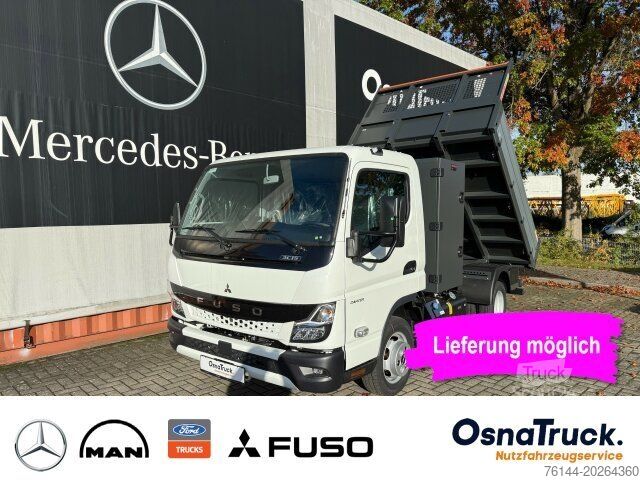 Transporter mit Kipper FUSO 3C15 Hinterkipper + Box Klima,AHK 3,5t,Diff.-Sp.