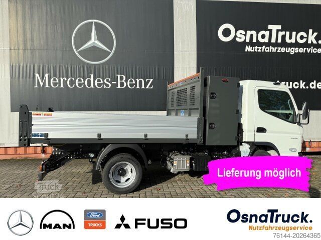 Kiepwagen bestelauto MITSUBISHI 3C15 Hinterkipper + Box Klima,AHK 3,5t,Diff.-Sp.