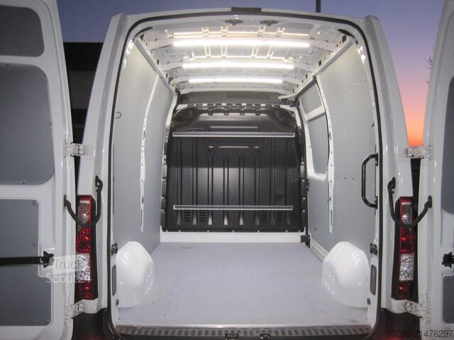 Box wagon high + long Opel Movano 2,3 D L2H2 Schwingsitz 270° Türen