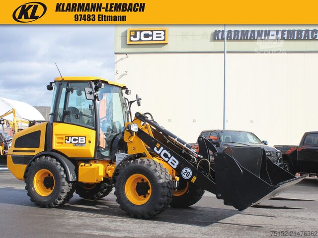Radlader inkl. Klappschaufel und Gabel JCB 407 Stufe V inkl. Schaufel + Gabel - NEU