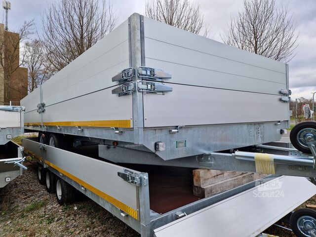 Reboques de automóveis Eduard Volumen 606x220x70cm hohe Aluwände 3500kg Tandem verfügbar Neu