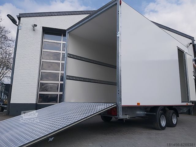 Valiza trailershop Kofferanhänger mit Seitentür Heckrampe 420x200x210