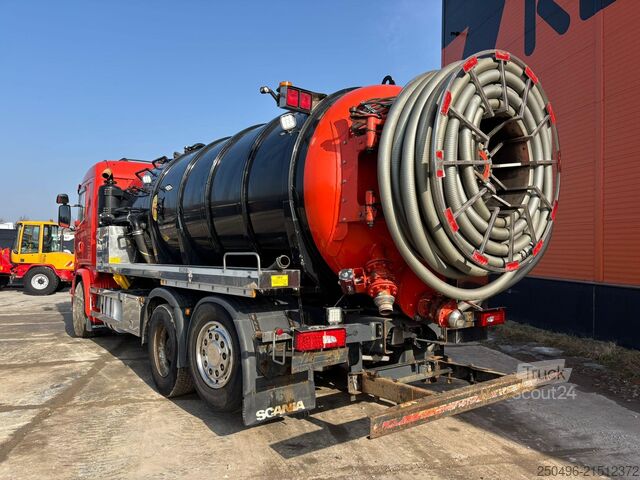 Ciężarówka próżniowa Scania G 490 6x2*4 Tankmobil aluminium tank 15000 l + ...