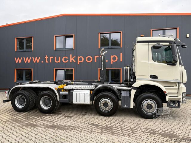 Systém s  hákovým ramenem Mercedes-Benz AROCS 4145 8x4 EURO6 HAKOWIEC MEILLER RS 26.60L
