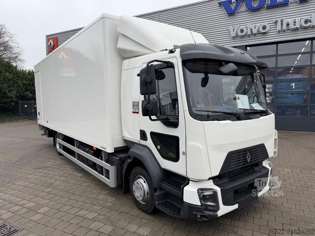 Box body Renault D 12 LOW P4X2  210E6 / GESLOTEN BAK MET LAADKLE...