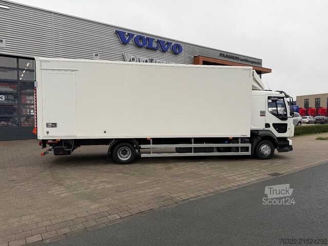 Box body Renault D 12 LOW P4X2  210E6 / GESLOTEN BAK MET LAADKLE...