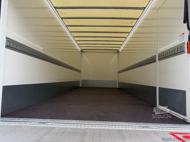 Box body Renault D 12 LOW P4X2  210E6 / GESLOTEN BAK MET LAADKLE...