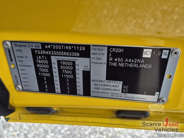 Standartinis vilkikas Scania R 450 A4x2NA Highline Smart 2 !