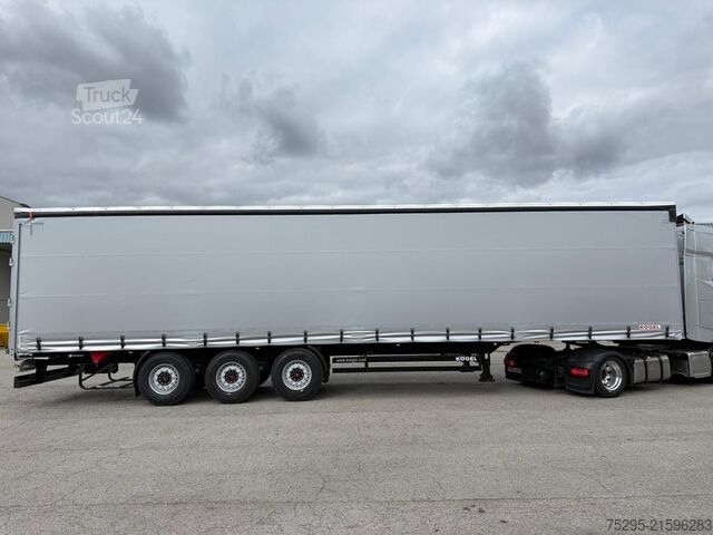 Open semitrailer with tarp Kögel 3 Achs Standard NEU Lift SAF Lasi XL+Getränke