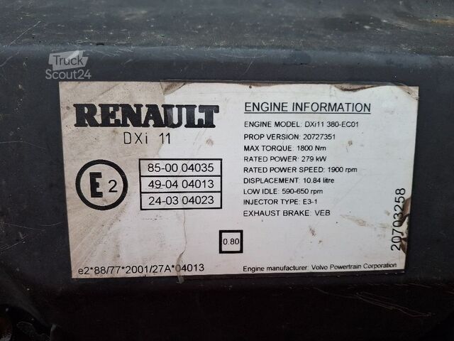 محرك RENAULT DXI11-380HP