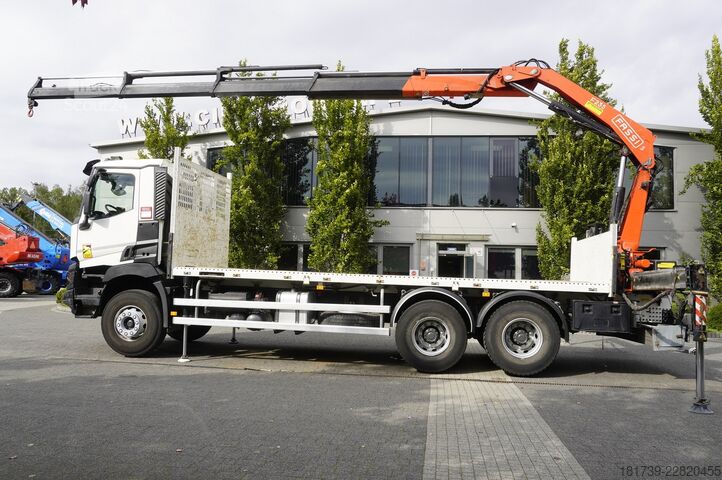 Plattform mit Kran Renault C380 DTI 11 6x4 / Fassi F235A.0.24 E