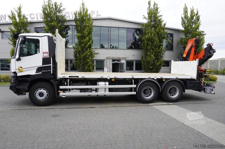 Platform met kraan Renault C380 DTI 11 6x4 / Fassi F235A.0.24 E