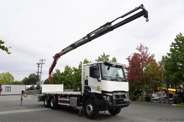 Platform met kraan Renault C380 DTI 11 6x4 / Fassi F235A.0.24 E
