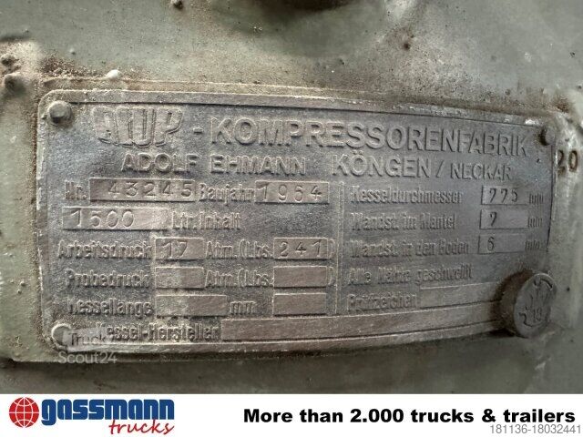 Outros ALUP -Kompressor, 2x 4-Zylinder, 1500l