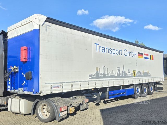 Open oplegger met zeil SCHMITZ CARGOBULL SCS 24/L - 13.62 EB PowerCurtain Liftachse