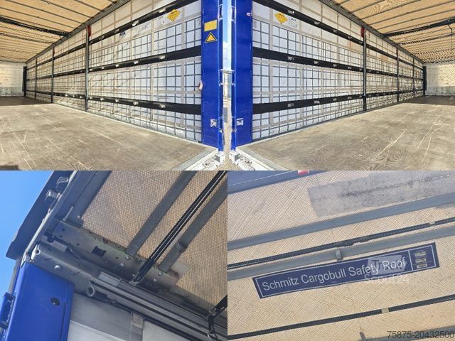 Semirimorchio con telone SCHMITZ CARGOBULL SCS 24/L - 13.62 EB PowerCurtain Liftachse