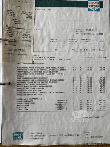 Integrated camper HYMER/ERIBA B774 Solar*Markise*Einzelbetten*3 Achsen*1.HAND
