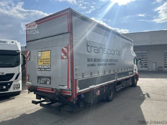 Camion plateau avec bâche MAN TGM 15.290 4X2, LADEBORDWAND SCHLAFKABINE