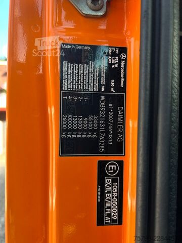 Vákuumtartályos teherautó MERCEDES-BENZ 3344 Actros Saug-Druck Wagen Müller VMF 110EGH
