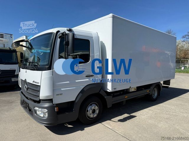Furgoneta caja MERCEDES-BENZ ATEGO 821 L Koffer 4,9 m LBW 1 to.*Kofferheizung