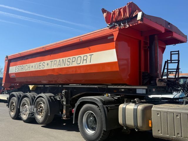 Kippers oplegger LANGENDORF SKS-HS 24/29 Stahl, Elektr. Verdeck, Liftachse